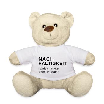 Nachhaltigkeit nachhaltig definition geschenk - Teddy - Weiß - Vorne