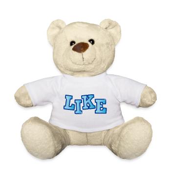 LIKE LETTERING with gloss - Teddy Bear - white - Front