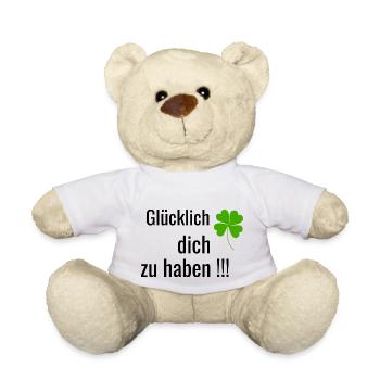 Glücklich dich zu haben - Teddy - Weiß - Vorne