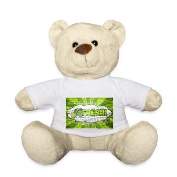 Fresh Comic Style Bubble Graffiti Lettering - Teddy Bear - white - Front