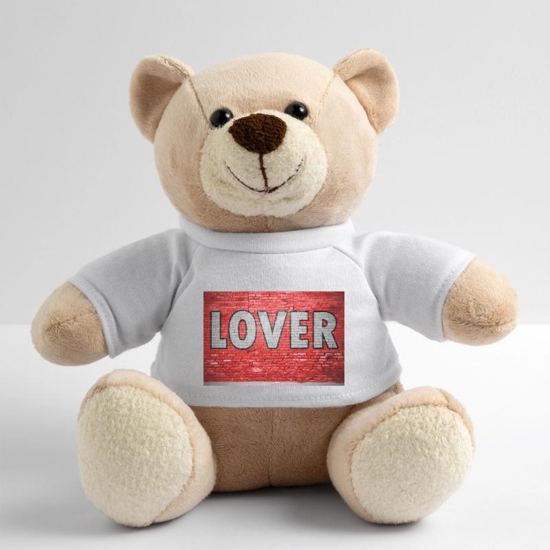 Lover Brick Wall Graffiti Teddy Bear