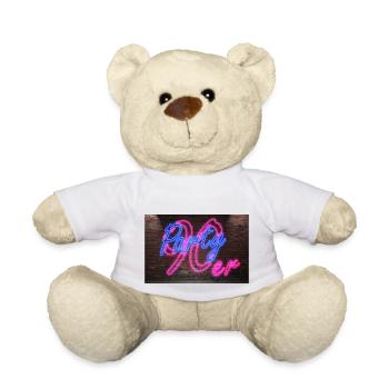 Neon Neon Signs 90s Party - Teddy Bear - white - Front