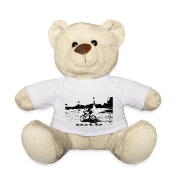 MTB downhill mountain bike - Teddy Bear - white - Front