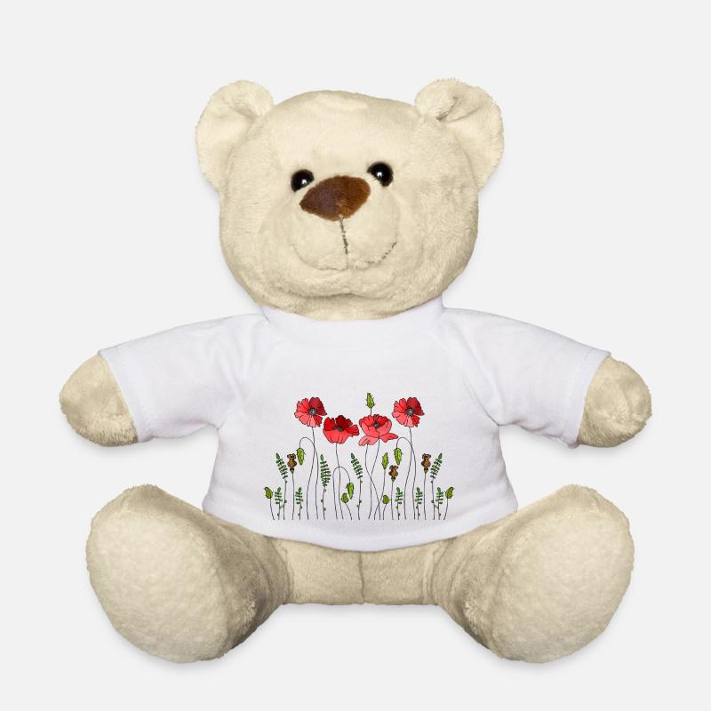 Blumen - Teddy - Weiß