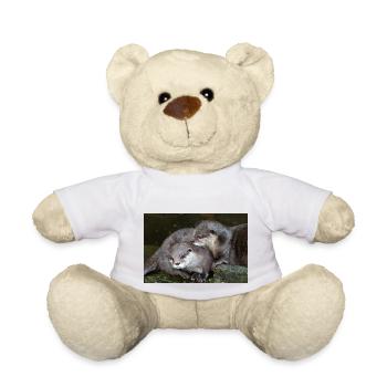 Asian small-clawed otter Zwergotter - Teddy Bear - white - Front