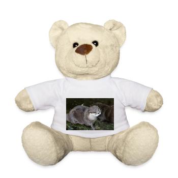 Asian small-clawed otter Zwergotter - Teddy Bear - white - Front