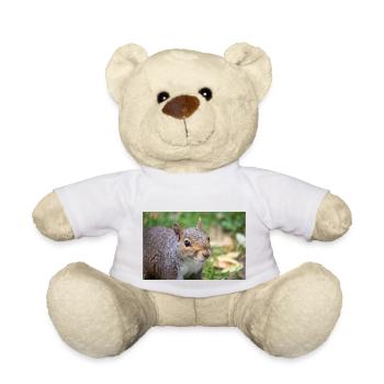 Grey squirrel (in german Grauhörnchen) Sciurus - Teddy Bear - white - Front
