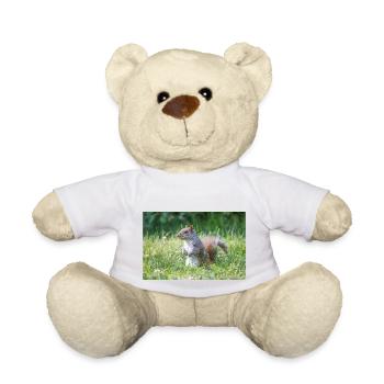stehendes Grauhörnchen (Sciurus carolinensis) grey - Teddy - Weiß - Vorne