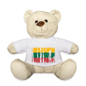 Lithuania - Teddy Bear - white - Front
