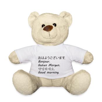 Good morning - Teddy Bear - white - Front
