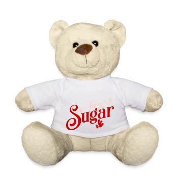 hey sugar Valentine's Day - Teddy Bear - white - Front