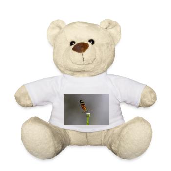 le papillon sur la fleur - Nounours - blanc - Devant