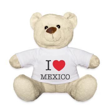 Ich liebe Mexiko | Ich liebe MX | I Herz Mexiko - Teddy - Weiß - Vorne