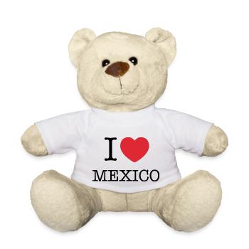 Ich liebe Mexiko | Ich liebe MX | I Herz Mexiko - Teddy - Weiß - Vorne