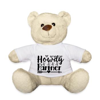 Howdy Partners - Teddy Bear - white - Front