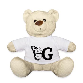 lettre g papillon - Nounours - blanc - Devant