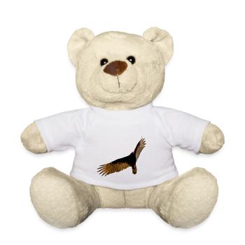 Raptor am Himmel im Flug - Teddy - Weiß - Vorne