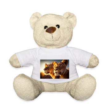2 Löwen in der Wildnis - Eine aufregende Begegnung - Teddy - Weiß - Vorne