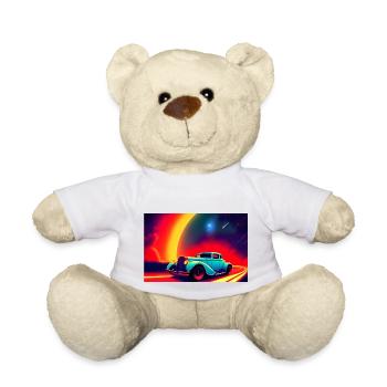 Hot Rod im Sonnenuntergang - Teddy - Weiß - Vorne