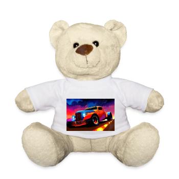 Hot Rod Sportwagen im Sonnenuntergang - Teddy - Weiß - Vorne