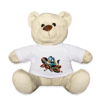 Luminous Orchid Gift - Teddy Bear - white - Front