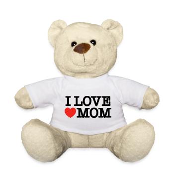 Ich liebe Mama - Teddy - Weiß - Vorne
