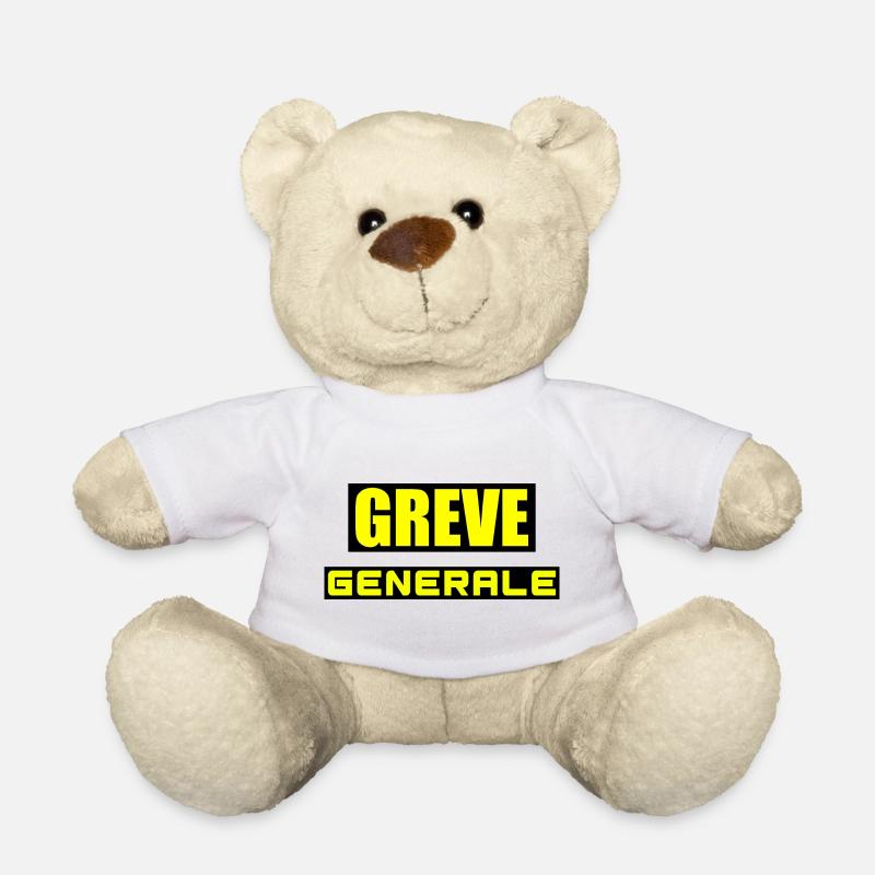 Grève générale - Nounours - blanc