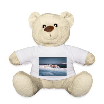 The first light of day on the snowy Mt. Parnassus - Teddy Bear - white - Front