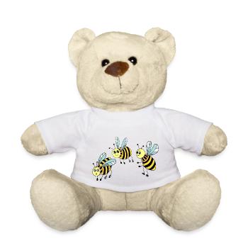 Abeilles - Nounours - blanc - Devant