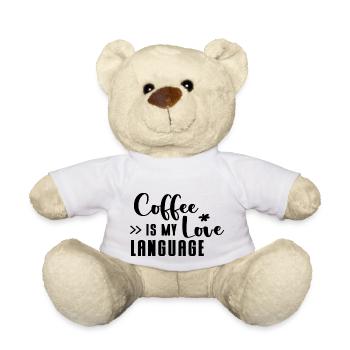 Coffee is my love Language - Teddy - Weiß - Vorne
