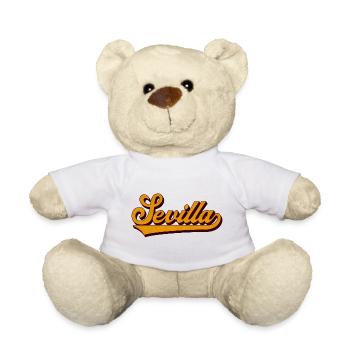 Sevilla Retro Script Gelb - Teddy - Weiß - Vorne