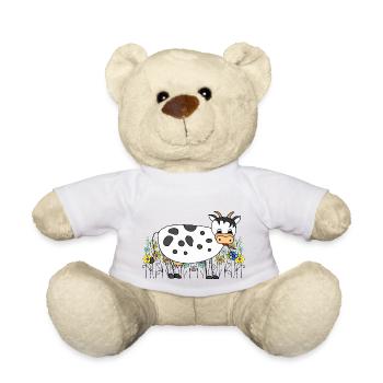Cow - Teddy Bear - white - Front