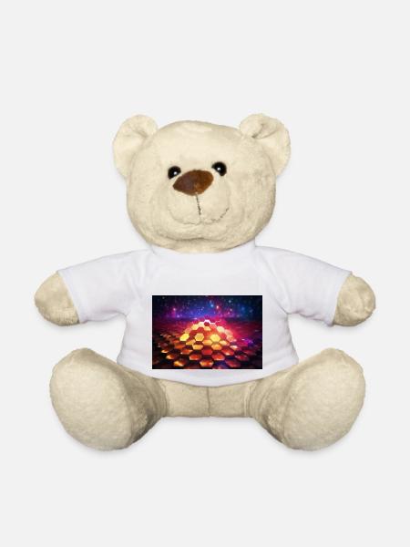 surreal epic fractal hexagons 4 - Teddy - Weiß