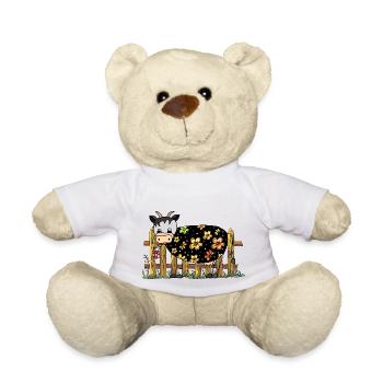 Cow - Teddy Bear - white - Front