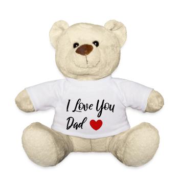 I Love Dad - Gifts for daddy - Teddy Bear - white - Front