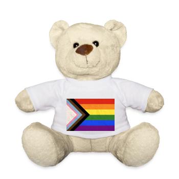 Progress Flag - Teddy - Weiß - Vorne