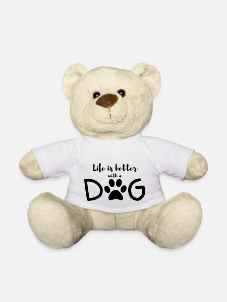 life is better with a dog - Teddy - Weiß