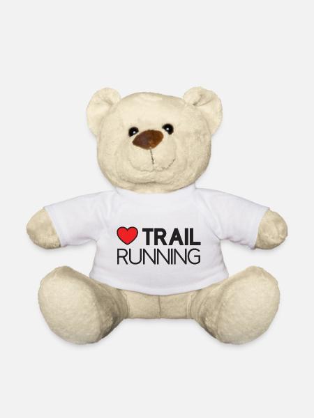 J’adore le trail running - Nounours - blanc