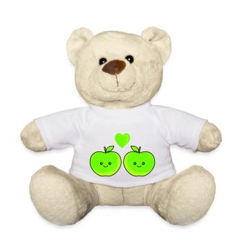 Apple Love - Teddy Bear - white - Front