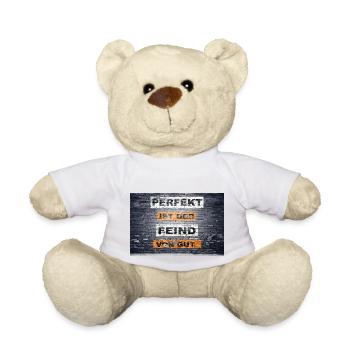 Perfekt ist der Feind von gut Graffiti - Teddy - Weiß - Vorne