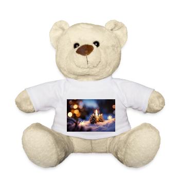 Christmas spirit in the forest - Teddy Bear - white - Front