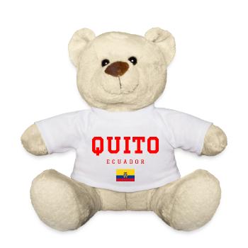 Quito, Équateur - Nounours - blanc - Devant