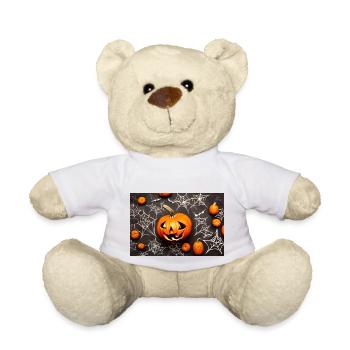 Halloween pumpkin - Teddy Bear - white - Front