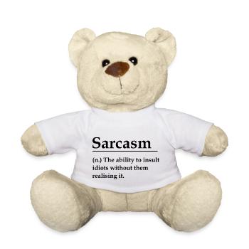Sarcasm - Teddy Bear - white - Front