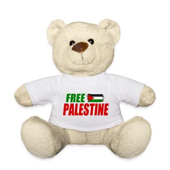 Free palestine - Nounours - blanc - Devant