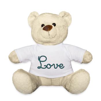 VALENTINE'S DAY. Bachelorette party. I LOVE YOU. I LOVE YOU. LOVE - Teddy Bear - white - Front