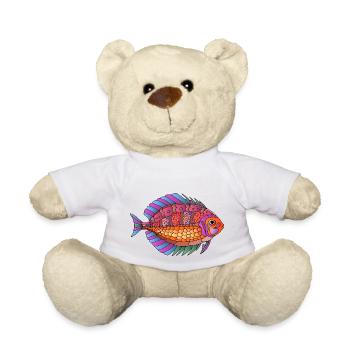 Poisson - Nounours - blanc - Devant