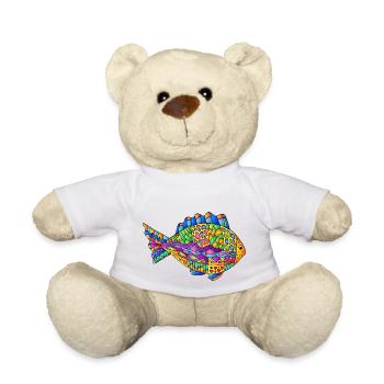 Poisson - Nounours - blanc - Devant