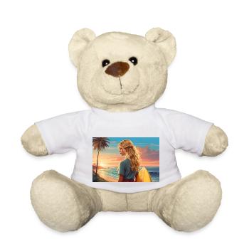 Surfer Girl - Teddy Bear - white - Front