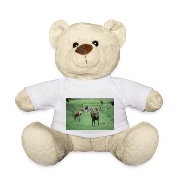 Deer with antlers DSC 0065 - Teddy Bear - white - Front